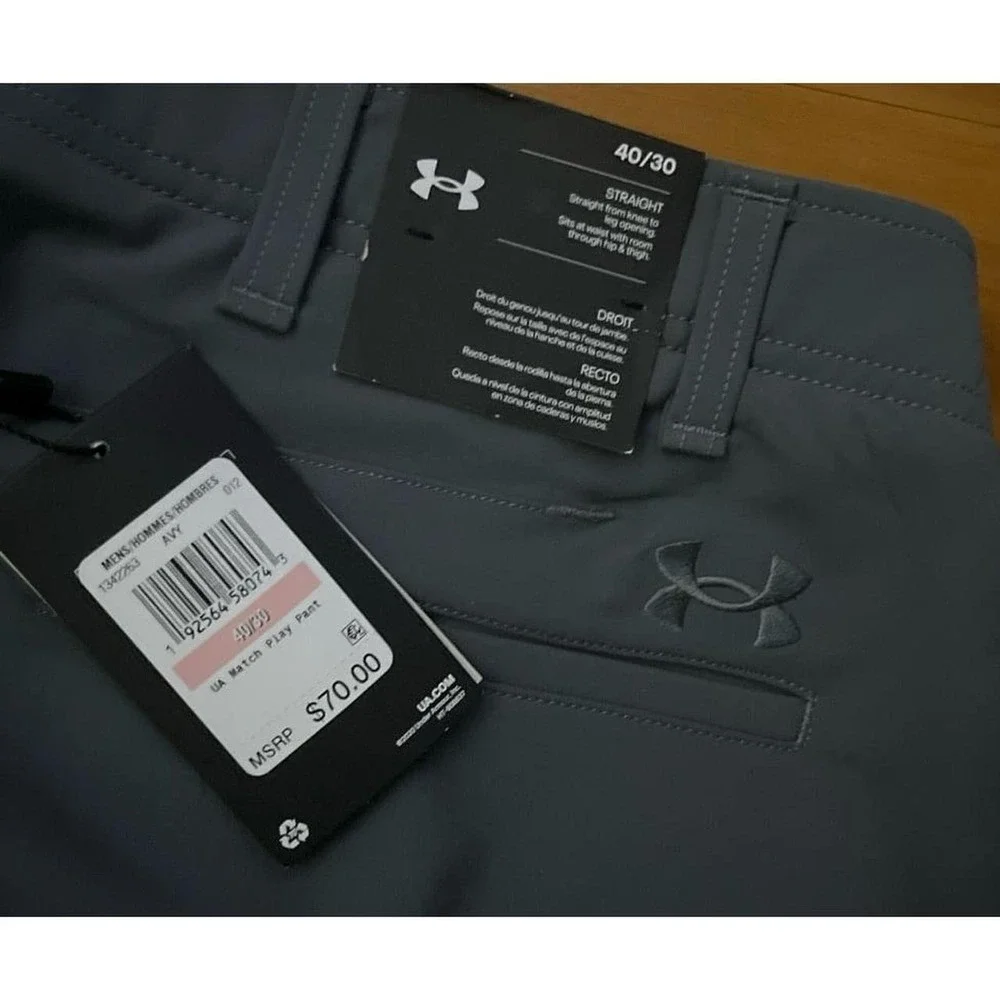 Mens NWT Under Armour Golf Match Play Performance Active Chino Pants